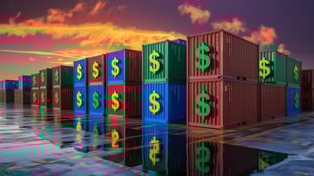 containers with dollars